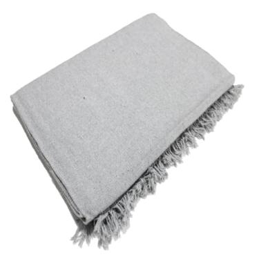 Imagem de Manta Para Sofa Gigante King 400x180cm Algodao Protetora Tipo Capa Decorativa (Cinza Neblina)