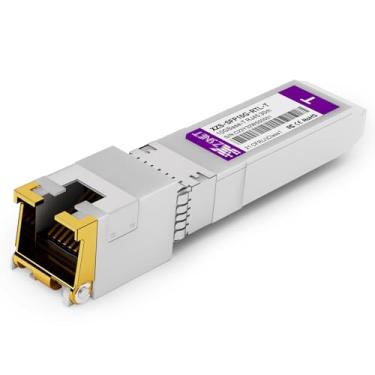 Imagem de Transceptor 10GBASE-T SFP+ para RJ45, módulo SFP+ para Ethernet de cobre 10G compatível com Cisco SFP-10G-T-S, Ubiquiti UniFi UF-RJ45-10G, Mikrotik S+RJ10, Meraki, Netgear, D-Link e mais, pacote com 2