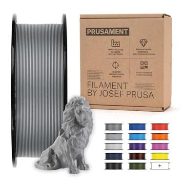 Imagem de Prusament Galaxy Silver, filamento PLA 1,75 mm carretel 1kg (1 kg), tolerância de diâmetro +/- 0,02 mm