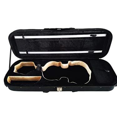 Imagem de Estojo de violino Oxford preto com higrômetro capa de violino de absorção de choque capa profissional para violino (cor: 02, tamanho: 1/2)