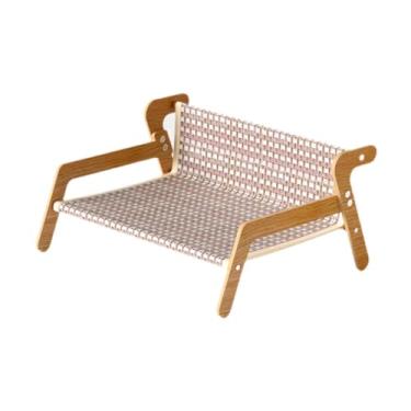 Imagem de Fenteer Arranhador para gatos, espreguiçadeira, garras de trituração, proteção para móveis, prancha para arranhar gatos, espreguiçadeira para gatos internos, Tapete de Verão