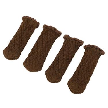 Imagem de AYNEFY Protetores de Piso para Pernas de Cadeira, Conjunto de Design de Malha de 20 Peças para Proteção de Móveis Domésticos, de Escritório e Escolares (Chocolate Elegante)