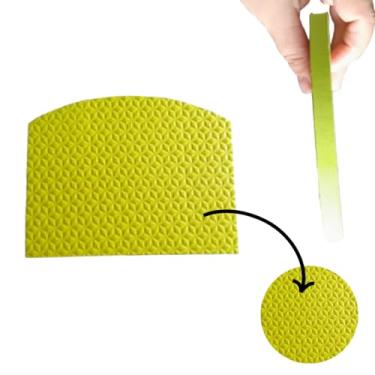 Imagem de Espátula de EVA para Rejunte, Textura em Relevo Quadriculado, Flexível e Durável, Verde, 12x10 cm