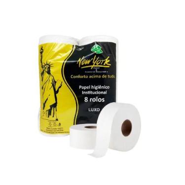 Imagem de Papel Higiênico Rolão New York 300m com 8 Rolos Econômico