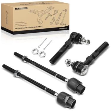 Imagem de A-Premium Conjunto de 4, kit de extremidade frontal interna e externa, compatível com Chevrolet Malibu 1997-2003, Classic 2004-2005, Oldsmobile Alero 1999-2004, Cutlass 1997-1999, Pontiac Grand Am