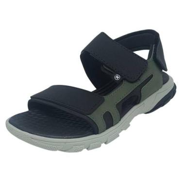 Imagem de Sandalia Infantil Menino Dia a Dia Facil Calce Molekinho, Verde oliva,