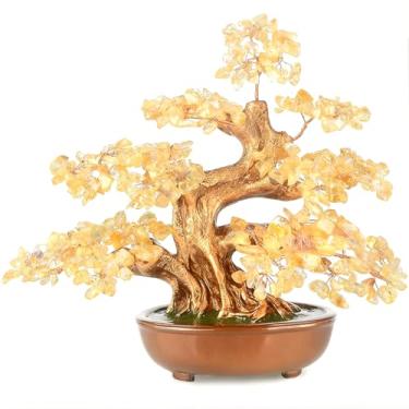 Imagem de Árvore de cristal fengshui Bonsai Money Tree (árvore citrina com 360 contas grandes)
