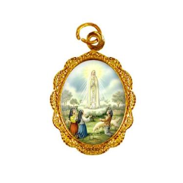 Imagem de 100 Medalhas de alumínio Nossa Senhora de Fátima - Mod. 2 - SJO Artigo