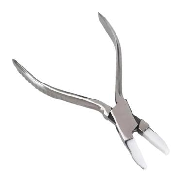 Imagem de Dynwave Alicate de mola para pino de saxofone, ergonômico, com cabo confortável, ideal para profissionais que precisam de reparos em saxofones, oboés e, Alicate de Cabeça Chata