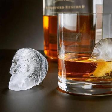 Imagem de Forma de Gelo Silicone Caveira 3D Bebida Bar Chocolate Festa - CLINK