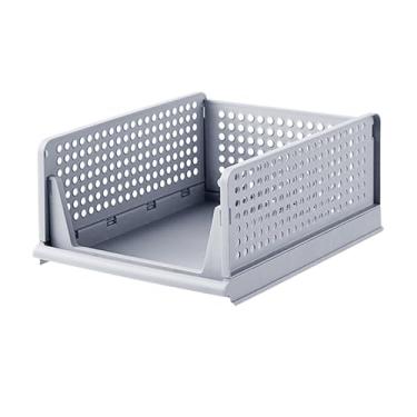 Imagem de Organizador de Armário Empilhável,Organização Doméstica Com Gavetas Empilháveis e Dobráveis - Organizadores e Armazenamento Para Roupeiro,Para Roupa Casa De Banho Cozinha Meias Calças Escritório