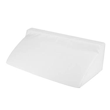 Imagem de GLOGLOW Almofada de Espuma Em Cunha, Design Ergonômico, Elevação das Pernas e Travesseiro de Apoio para As Costas para Melhor Postura do Sono, Branco, Tamanho 19,69 X 9,45 X 5,91 Polegadas, Tecido
