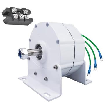 Imagem de 24v,HYZHANHONG 220V, 600 R/Min Baixa RPM 12000W 12V-220V Pequeno Gerador de Ímanes Permanentes AC Alternador para DIY Sua Própria Turbina Eólica Horizontal