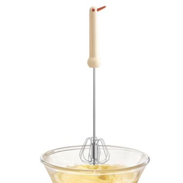 Imagem de Batedor De | Misturador de Aço Inoxidável,Agitador De Cozinha Semi Automático | Para Misturar Bater Mexer Bater Bolo Comida Cozinha Cozinhar