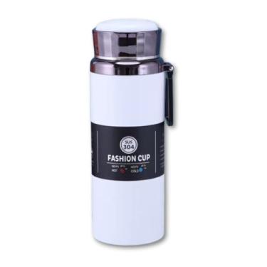 Imagem de Garrafa de Água Térmica de 1L Inox Tampa Esportiva Academia Escola Trabalho Isolada a Vácuo Aço Inox 304 1 Litro Bebida Fria Gelada (Lilas)