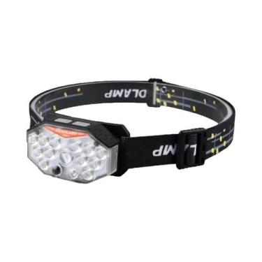 Imagem de Lanterna De Cabeça LED Recarregável À Prova d'Água Com Sensor De Movim