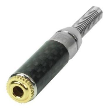 Imagem de Plug P2 Mono Conector J2 Jack Fêmea Para Extensão De Fone