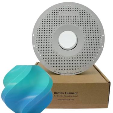 Imagem de Filamento 3d Bambu Lab Pla Básico Gradient 1kg 1,75mm Com Carretel Reutilizável Cor Ocean To Meadow 10902