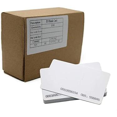 Imagem de Gialer Cartões de proximidade RFID 125 kHz sem contato com 100 peças, cartão de identificação inteligente de 0,8 mm de espessura para sistema de controle de acesso e comparecimento