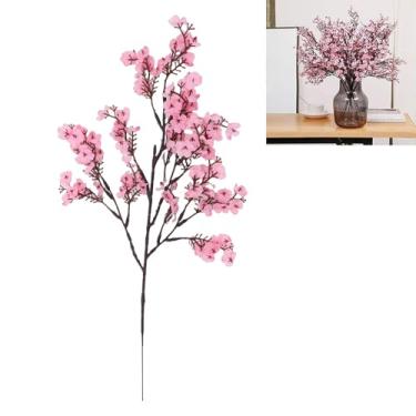 Imagem de Asixxsix 10 Peças de Buquês de Flores Artificiais, Arranjo de Flores Falsas de Gypsophila Flores Falsas Com Hastes Dobráveis, Arranjos Florais Falsos para Peças Centrais de Mesa de Festa, (Rosa)