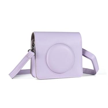 Imagem de Capa Portátil para Câmera Instantânea Estilo Retrô Bolsa de Couro PU Substituição do C300R Shot 3 com Cinto Ombro Ajustável À Prova d Água Leve Botão Magnético Acesso Rápido Design Versátil