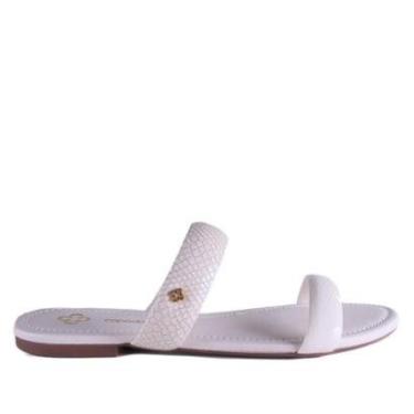 Imagem de Rasteira Feminina Capodarte 4018721 Off White-Feminino