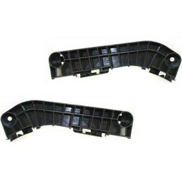 Imagem de Conjunto de dois suportes de para-choque DAT Auto Parts para Toyota Camry EUA e Japão modelos construídos preto dianteiro esquerdo motorista lado direito do passageiro par TO1042108 TO1043108