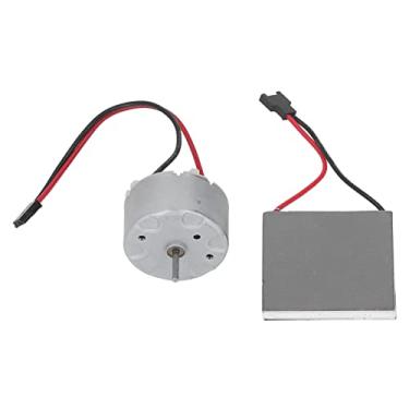 Imagem de POCREATION Motor da Ventilação da Lareira, Bobina de Latão Alimentada por Calor Liga de Alumínio Substituição Universal, Com Folha de Geração de Energia, para Ventilador de Lareira Fogão
