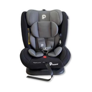 Imagem de Cadeira Para Auto 0 A 36Kg Zaya Preto Com Cinza - Passear Baby