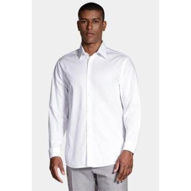 Imagem de Camisa Reg Social Com Elastano Branco-Masculino