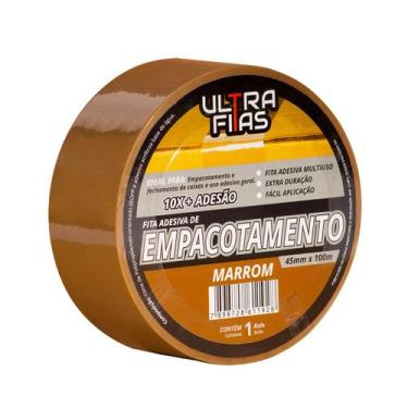 Imagem de KIT 20 Fitas Empacotamento 100 Metros - Marrom ou Transparente - Ultra