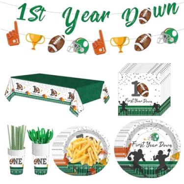 Imagem de Louça para jogos de futebol, decorações de mesa de futebol,Talheres de guardanapos de futebol 93X | Conjuntos de toalhas de mesa de futebol, guardanapos, talheres incluem pratos, guardanapos, copos, t