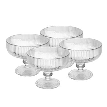 Imagem de WOLFF - Conjunto 4 Taças para Sobremesa Lines 300ml Cristal Ecológico