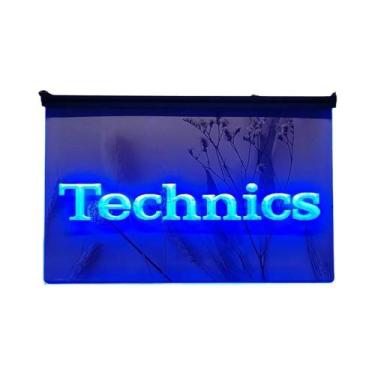 Imagem de Letreiro De LED Neon Com Efeitos De Toca-discos, Música DJ E Escultura