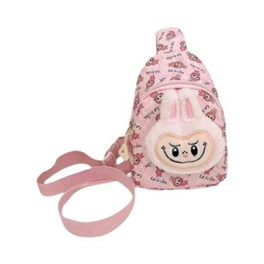 Imagem de Mochila De Pelúcia Infantil Com Desenho De Animal Fofo, Leve E Espaços
