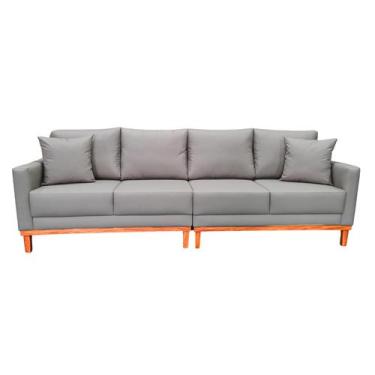 Imagem de Sofá  Rússia Bipartido Tecido Acquablock Pé Base Madeira  240cm - 4R E