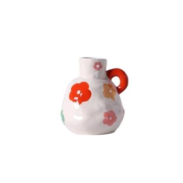 Imagem de Vasos para flores coloridas vaso de cerâmica sala de estar mesa arranjo decorativo móveis vaso decorativo para casa