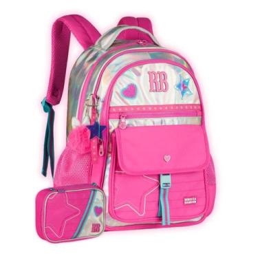 Imagem de Kit Mochila Holográfica Rebecca Bonbon de Costas Estojo Box - Clio Sty