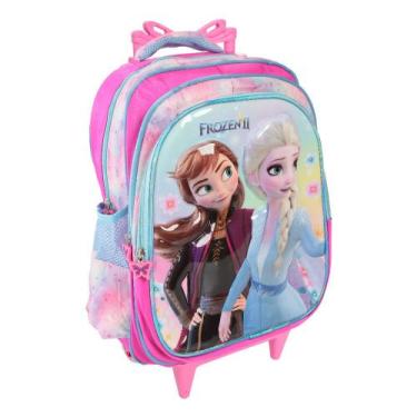 Imagem de Mochila Infantil Menina De Rodinhas Desenho Alto Relevo - Plike