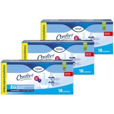 Imagem de Fralda Geriátrica/Adulto Descartável Tena Confort Mega, EG com 54 unid