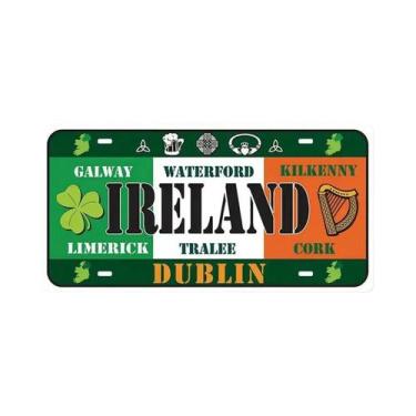 Imagem de Placas De Licença Vintage Da Espanha Em Metal, Placas Decorativas Para