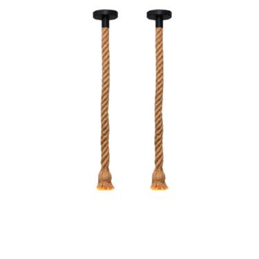 Imagem de Kit 2 Pendentes Corda Sisal Lustre Luminária Bocal E27