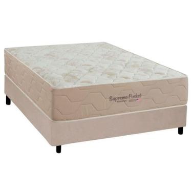 Imagem de Cama Box Casal + Colchão Molas Inovaflex Supreme