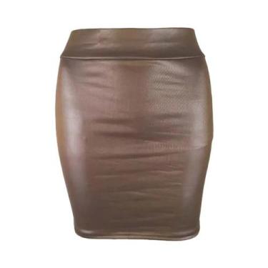 Imagem de Saias Mini De Cintura Alta Slim Fit Para Mulheres, Saia Lápis Vintage 