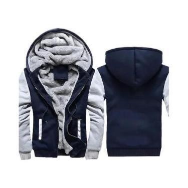 Imagem de Jaqueta Masculina Camuflada De Lã Com Capuz, Casaco De Inverno Grosso 