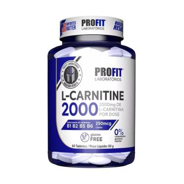 Imagem de L-Carnitine 2000mg 60 Tabletes Queima Gordura Profit-Unissex