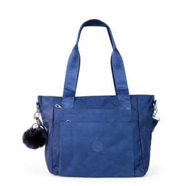 Imagem de Bolsa Feminina Grande Estilo Sacola Alça Transversal Bolso Lateral Rep