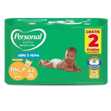 Imagem de Fralda Personal Baby Protect & Sec Abre e Fecha P 44 Unidades