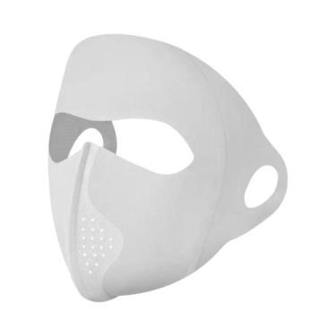 Imagem de Máscara Facial Respirável De Seda Gelada Anti-UV Para Esportes Ao Ar L