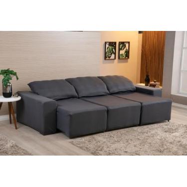 Imagem de Kit Capa de Sofá Retrátil 3 Lugares Lira com 2 Almofadas Estampadas Ma